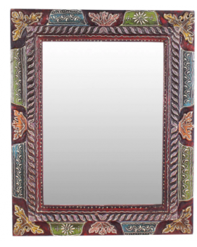 Multicolour Jodhpuri Handpainted Mirror
